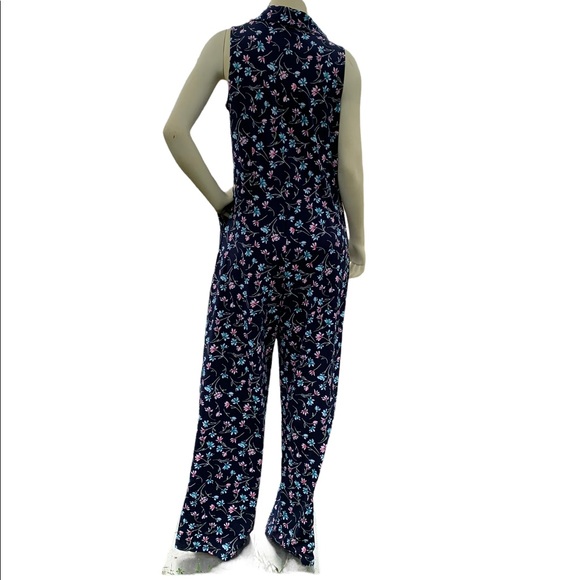 Nina Leonard Surplice Neckline Jumpsuit Size L - Picture 2 of 13